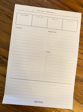 Nine to Kind Daily Notepad