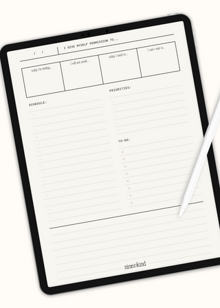 Digital Daily Notepad by Nine to Kind